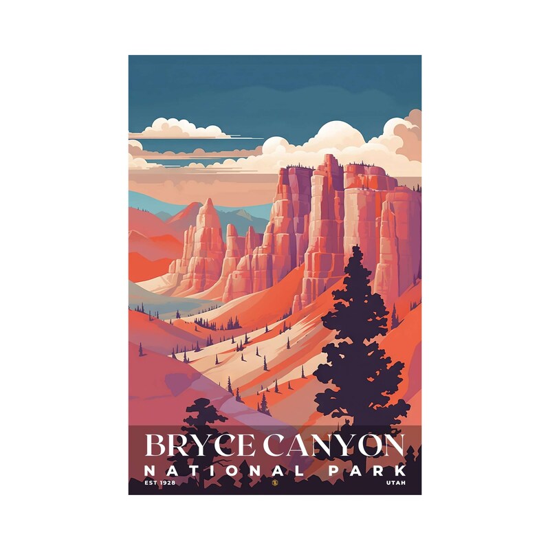 Bryce Canyon National Park Poster, Travel Art, Office Poster, Home Decor | S5